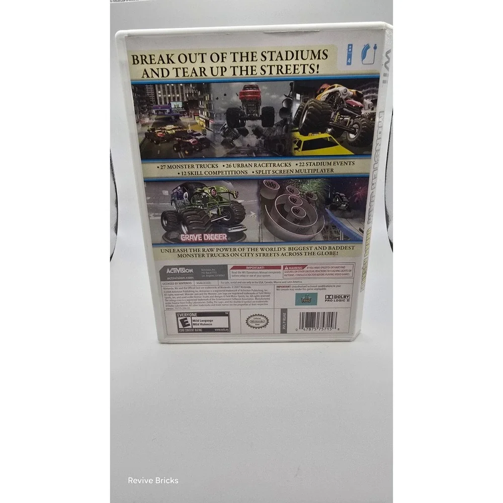 Monster Jam: Urban Assault (Nintendo Wii 2008) CIB Complete Tested Working Great